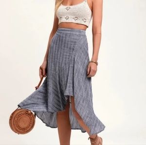Lulu's Assymetrical Midi Skirt